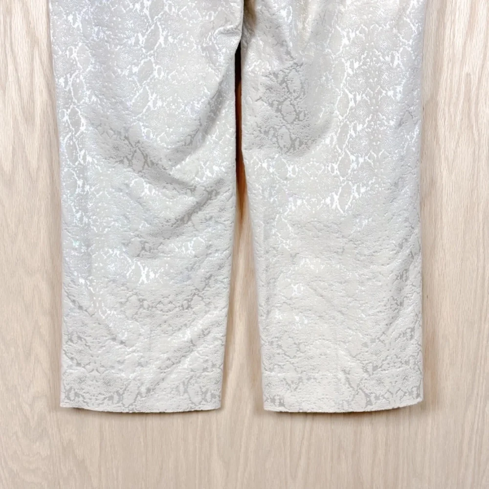 St. John Straight Crop Pants Jacquard Gold - Picture 9 of 10
